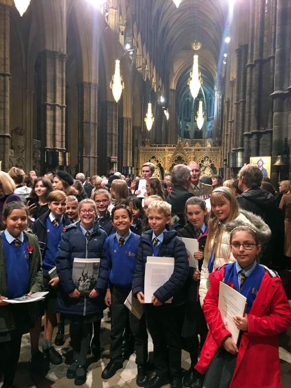 South Farnham’s lucky pupils rubbing shoulders with royalty in Westminster