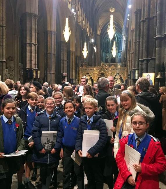 South Farnham’s lucky pupils rubbing shoulders with royalty in Westminster