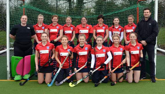 The Aldershot & Farnham Ladies team before their South Hockey League clash with Horsham. PICTURE: ANTHONY AINSLIE