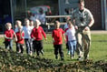 Pupils stand to attention for Army visit