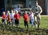 Reception students from Potters Gate and St Andrew’s tackled an obstacle course (FD10-111-19)