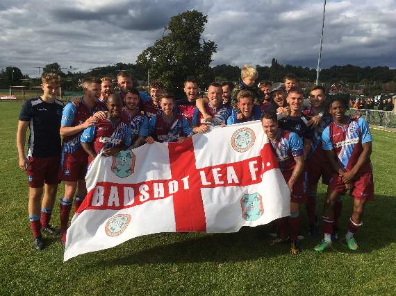 The victorious Badshot Lea boys after their 3-1 win at South Park