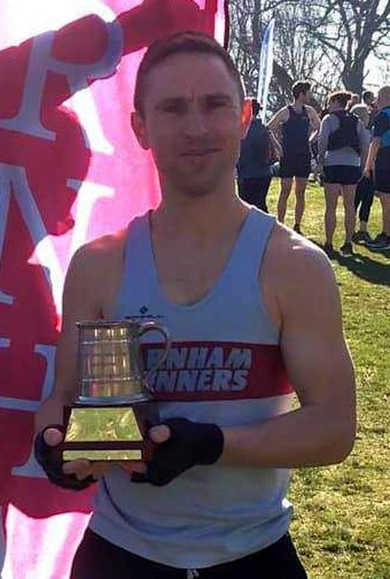 Stuart Haig with the Paul Charlton Memorial Trophy