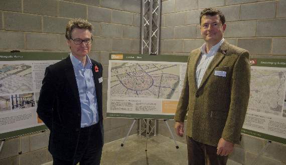 Dunsfold Park executive Jamie McAllister and architect Andrew Beharrell