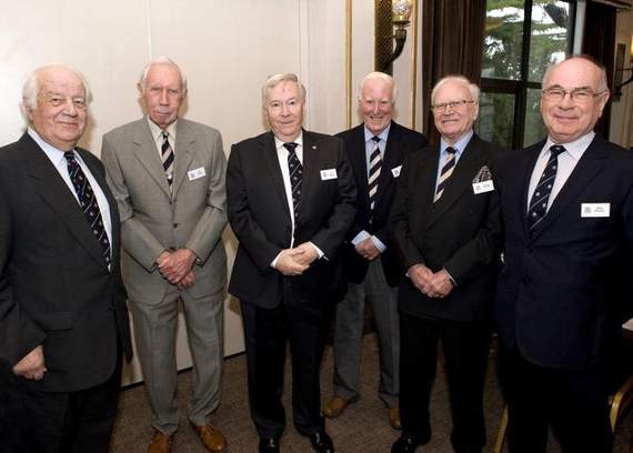 Bryan Bone (left) with other former presidents of the Old Farnhamians