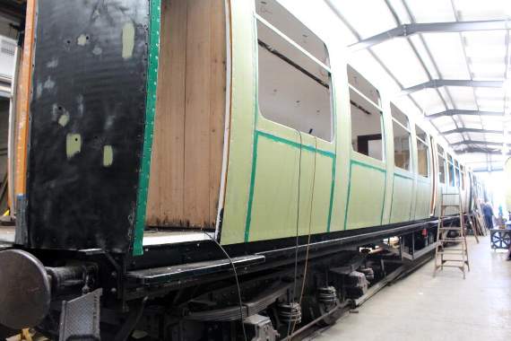 The Merchant Navy class Canadian Pacific after being restored by the Watercress Line’s engineers