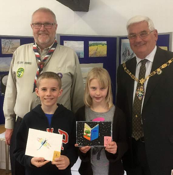 It was all smiles as prizes were given to winners