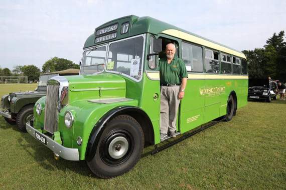 One of the vintage buses on show at the Phyllis Tuckwell Classic Motor Show.