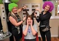 Elstead hairdresser chops her locks for charity
