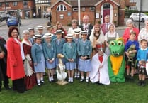 Townsfolk mark St George's Day