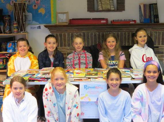 St Ives pupils swapped their uniform for pyjamas to support reading charity BookTrust’s fundraising Pyjamarama campaign