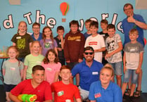 Global trip for children attending holiday bible club