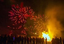 Chiddingfold bonfire all set to go with a bang