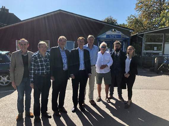 Jeremy Hunt with MIU staff