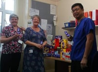 Hospital folk donate to egg-cellent cause