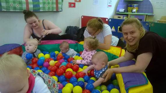 Potters Gate Children’s Centre recently marked its tenth birthday with cake and balloons