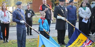 Huge crowd gathers for town’s remembrance service