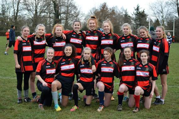 Alton under-15 girls formed a full complement of 15 players for the first time and beat Havant 24-12