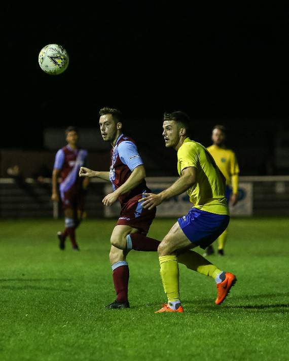 Brandon Lewington scored Badshot Lea's goal in the 2-1 defeat at Christchurch in the FA Vase on Tuesday night