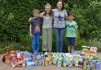 Pupils proudly collect foodbank donations