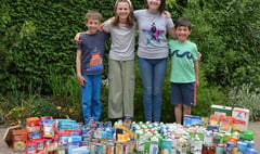 Pupils proudly collect foodbank donations