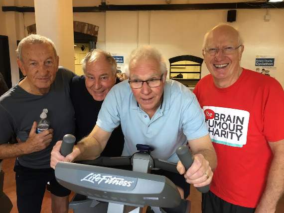 Rotarians The Weyside Wheelers were among the first to set off