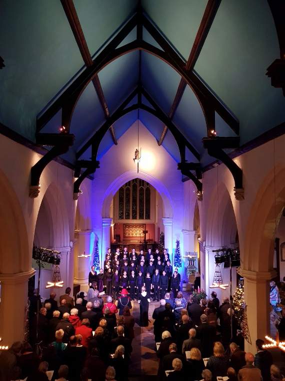 <p>Farnham Youth Choir gave a dazzling performance at the Civic Christmas Carol Service in December</p>