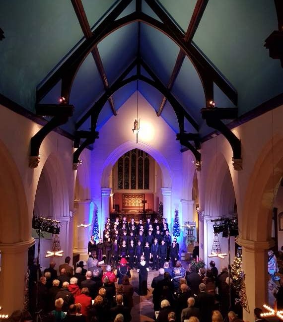 <p>Farnham Youth Choir gave a dazzling performance at the Civic Christmas Carol Service in December</p>