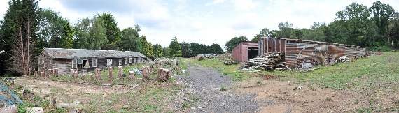 The derelict horticulture nursery in Tilford