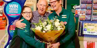 Lottery winner returns to source of his good fortune to say ‘thanks’