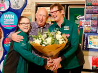 Lottery winner returns to source of his good fortune to say ‘thanks’