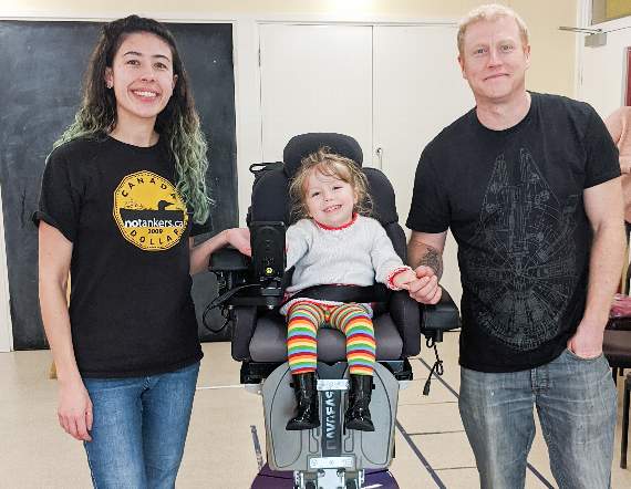 Lily with mum Tamara and dad Nick