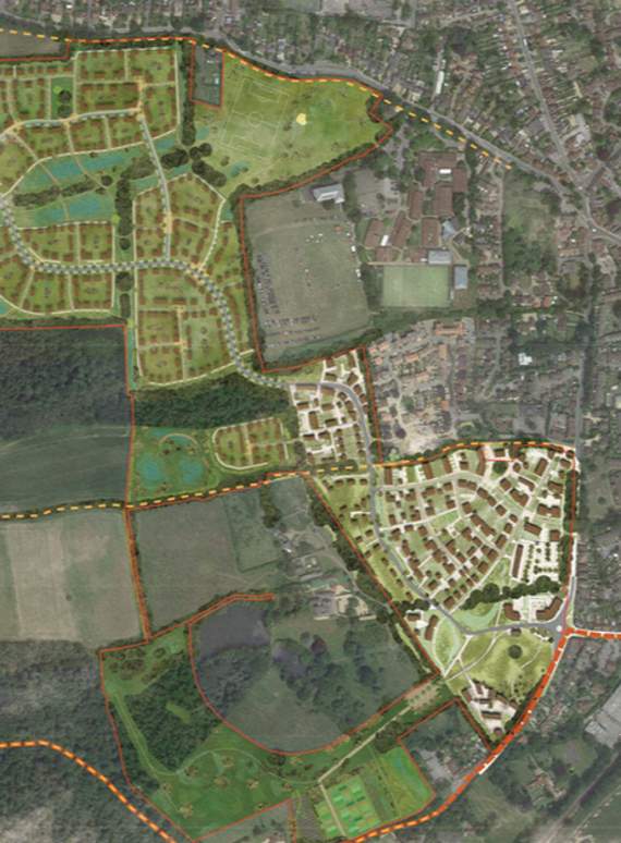 Plans released by housing group Redrow outline the potential site