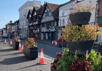 Farnham in Bloom as town centre barriers axed