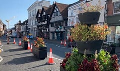 Farnham in Bloom as town centre barriers axed
