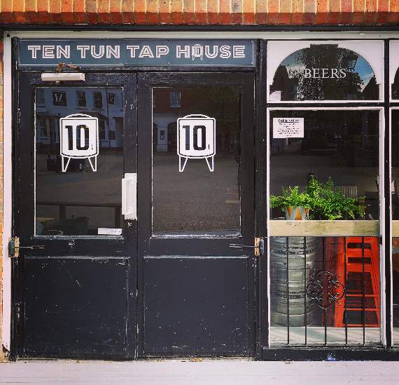 Ten Tun Tap Room is located in the former Cellar Vie wine bar premises in Market Square, Alton