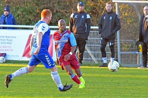 Pacy winger Danilo Cadete opened the scoring for Badshot Lea at Hanworth Villa on Tuesday night before substitute Nick Medcraft wrapped up a 2-0 win in stoppage time