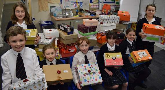 Stepping up for shoebox appeal