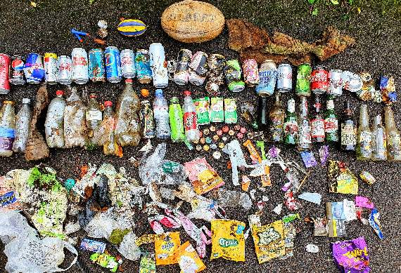 The collection of rubbish