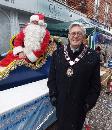Haslemere town mayor, Cllr John Robini
