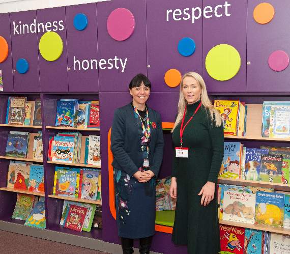 Rowledge Primary School headteacher Sarah Oliver and Holistic Healthcare Group director Sophie Kirk