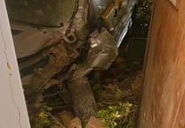 Family pay tribute to emergency services after car smashes into homes