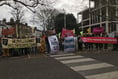 Climate protesters in scuffle with police ahead of Surrey council meeting