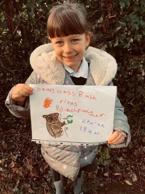 Flossie Naomi and her poster