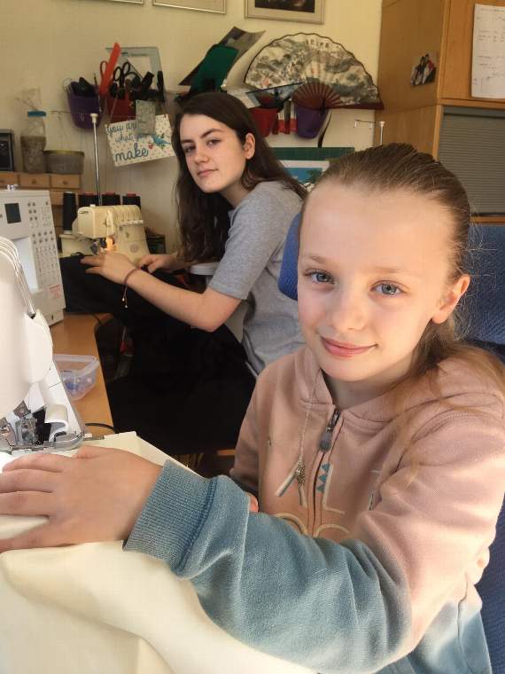 Ten year old Cerys, from Haslemere, pictured with mum Wilma