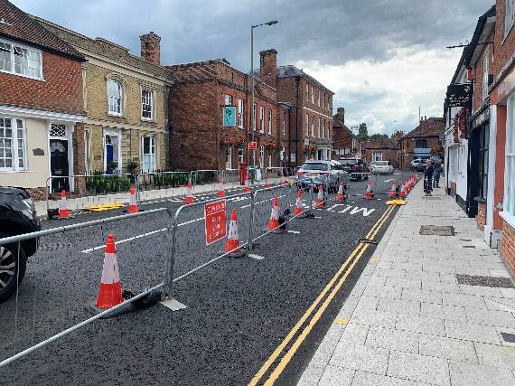 Councillors have bemoaned the town’s ‘wretched’ cones and barriers