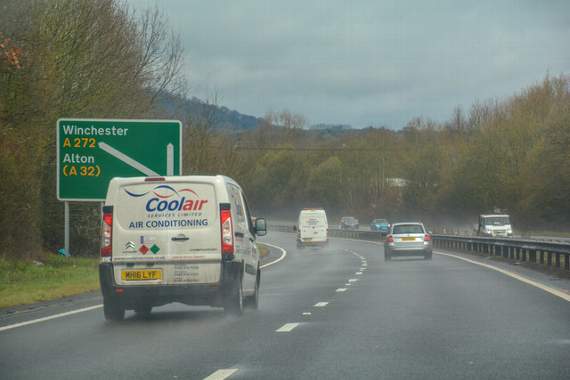 The incident happened on the southbound carriageway near Griggs Green