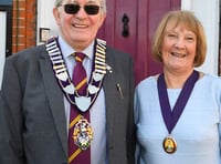 Haslemere town mayor John Robini with mayoress, and fellow councillor, Jacquie Keen