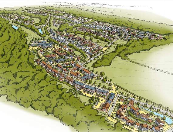 Developer Harrow Estate presented draft plans for a 1,200 home estate on Chawton Park Farm in 2019