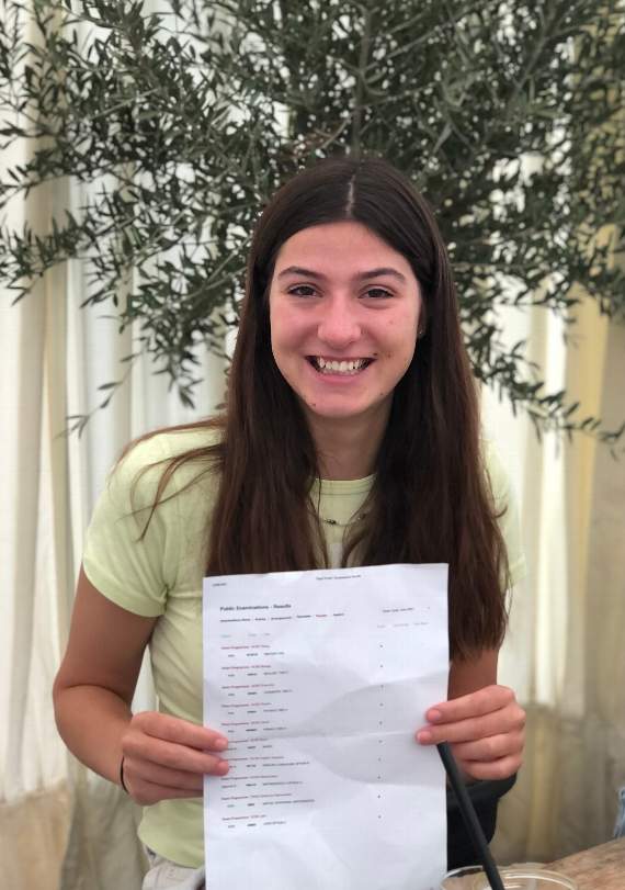 Sofia S was one of the college's top performers, notching an incredible ten grade 9s